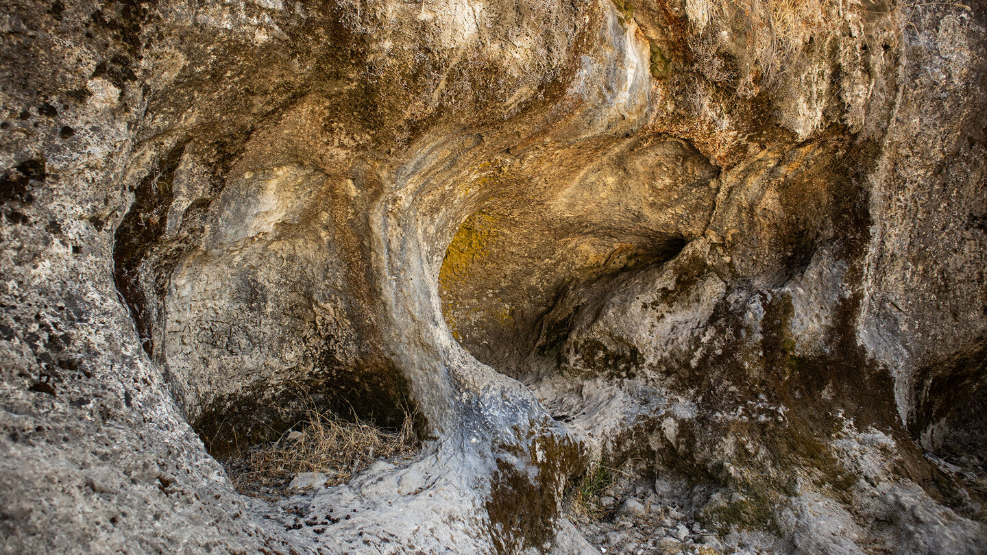 Kalkfelsen der Las Chorreras Wasserfalls
