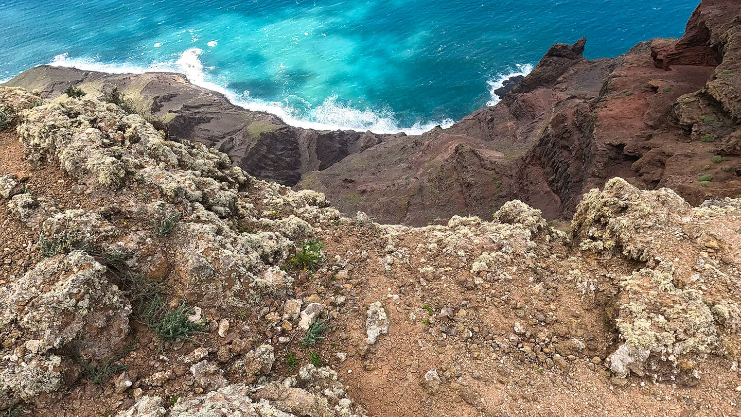 Blick vom Risco de Famara auf den Atlantik