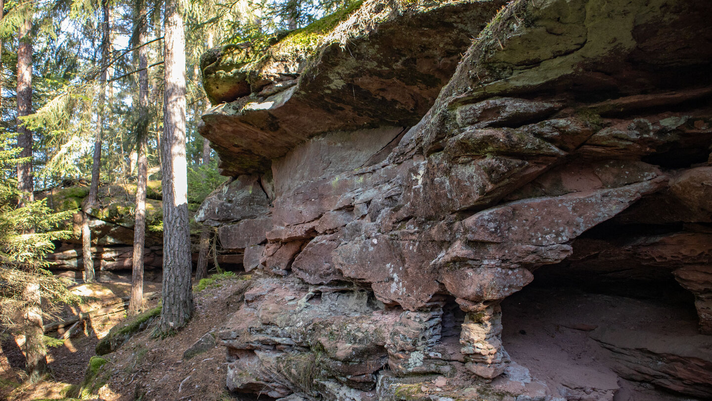 Felsformation bei den Rosskegelfelsen