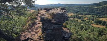 Auf dem Geiersteinfelsen bei Lug nahe Hauenstein