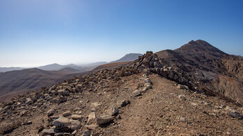 der Camino Natural de Fuerteventura am 482 Meter hohen Pasos