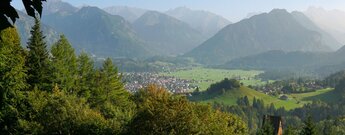 Blick auf Oberstdorf in den Allgäuer Alpen