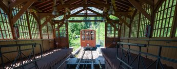 historische Standseilbahn zum Königsstuhl