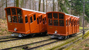 historische Standseilbahn der Heidelberger Bergbahn