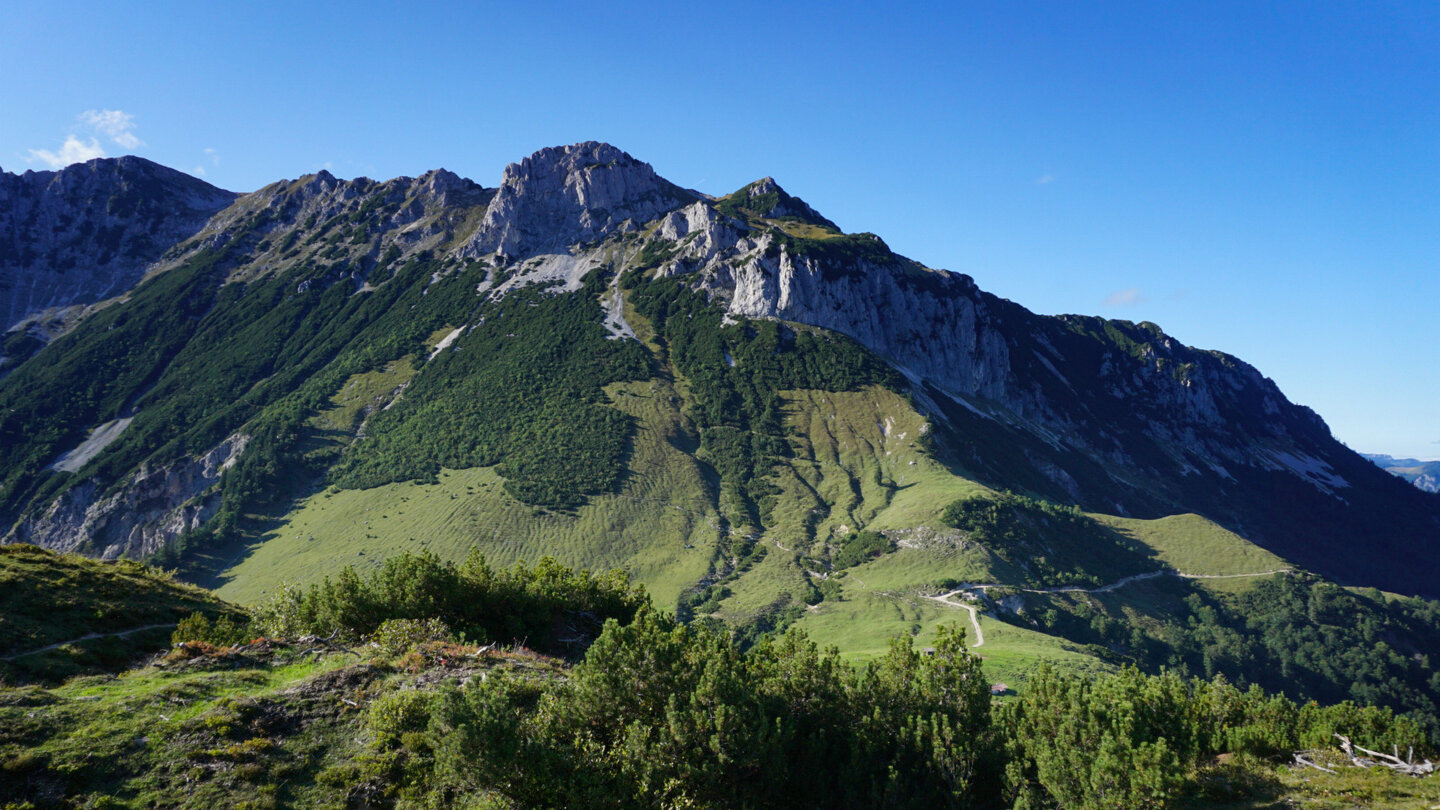 Blick auf den Großen und Kleinen Roßkaiser