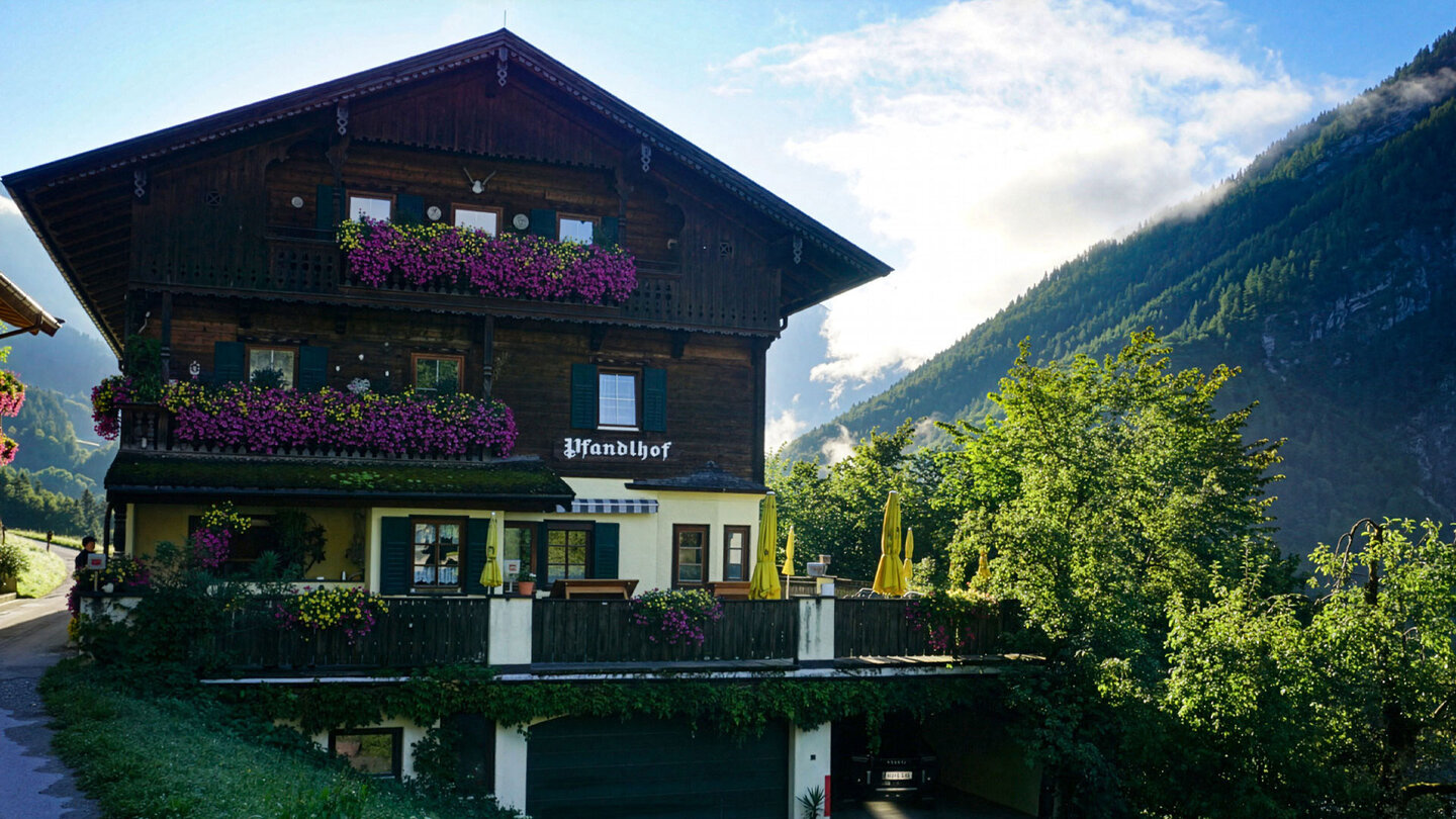 Pfandlhof am Morgen im Kaisertal