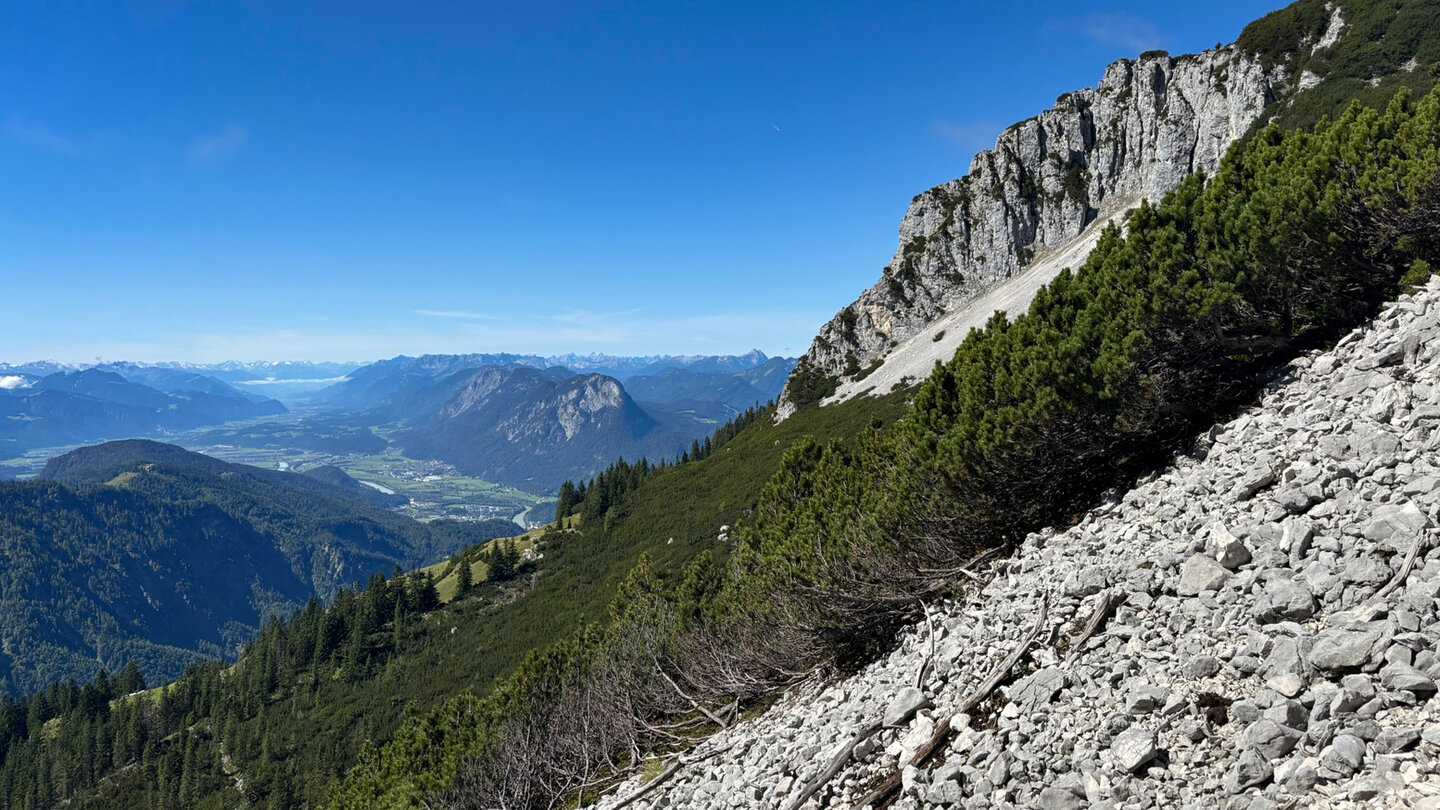 Schrofengelände beim Steingrubenschneid im Kaisergebirge