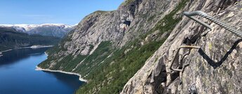 der weite Blick vom Klettersteig Himmelstigen