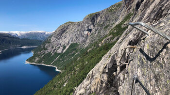 der weite Blick vom Klettersteig Himmelstigen