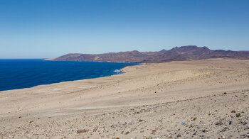Blick über die Wüste an der Landenge Istmo de la Pared