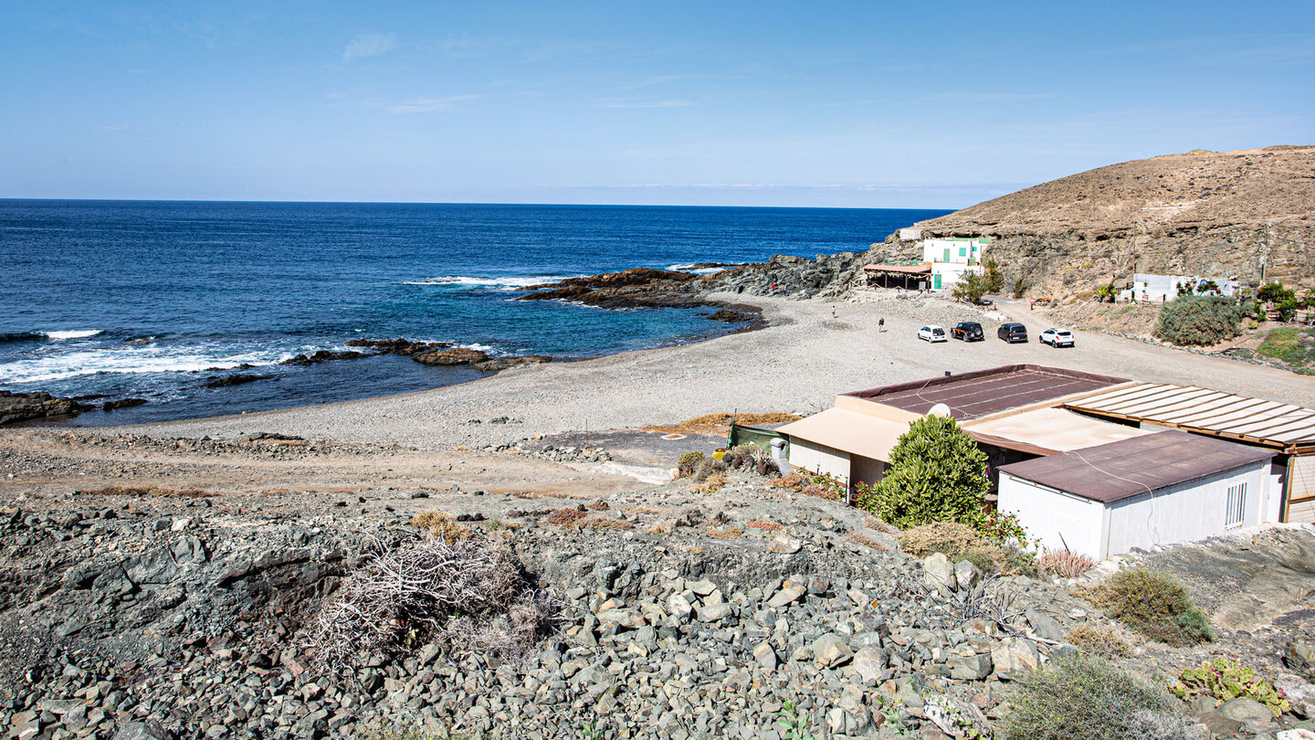 Ziel der Streckenwanderung ist die Playa del Valle bei Agua Verdes