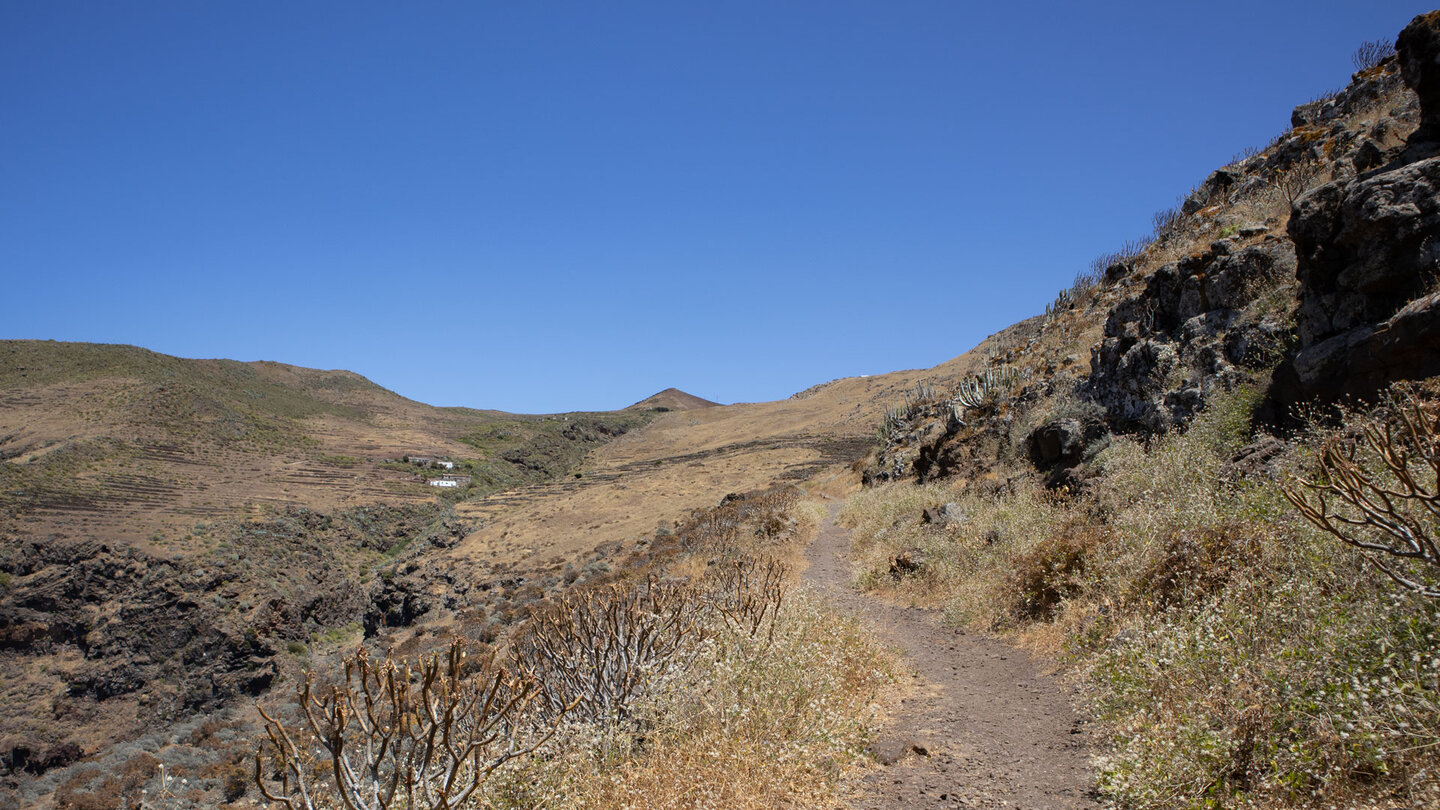 Aufwanderung nach Teno Alto oberhalb der Cuevas-Schlucht Aufwanderung nach Teno Alto oberhalb der Cuevas-Schlucht