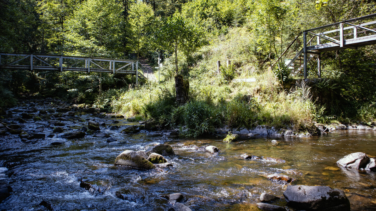 Brücken am Zusammenfluss von Haslach und Gutach