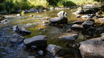 die Entstehung der Wutach am Zusammenfluss von Haslach und Gutach