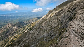 Steilwände am Bergmassiv des La Maroma