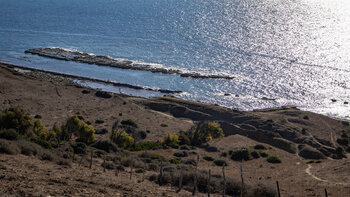 Aussicht auf die Felsen des Flysch del Estrecho bei Tarifa