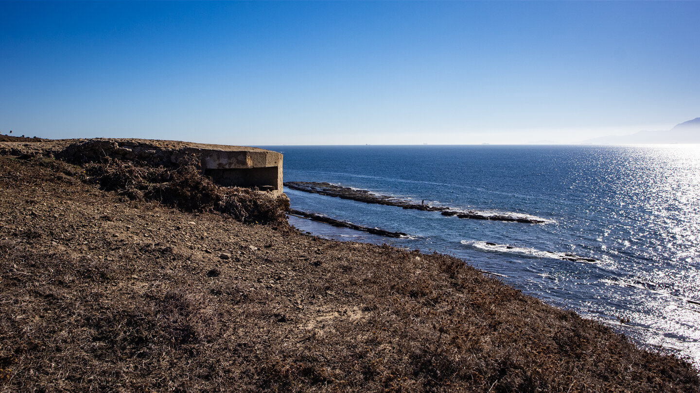 Bunker am Wegesrand des Sendero Colada de la Costa