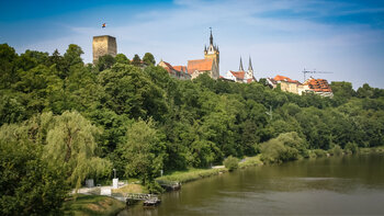Silhouette Bad Wimpfen vom Neckar