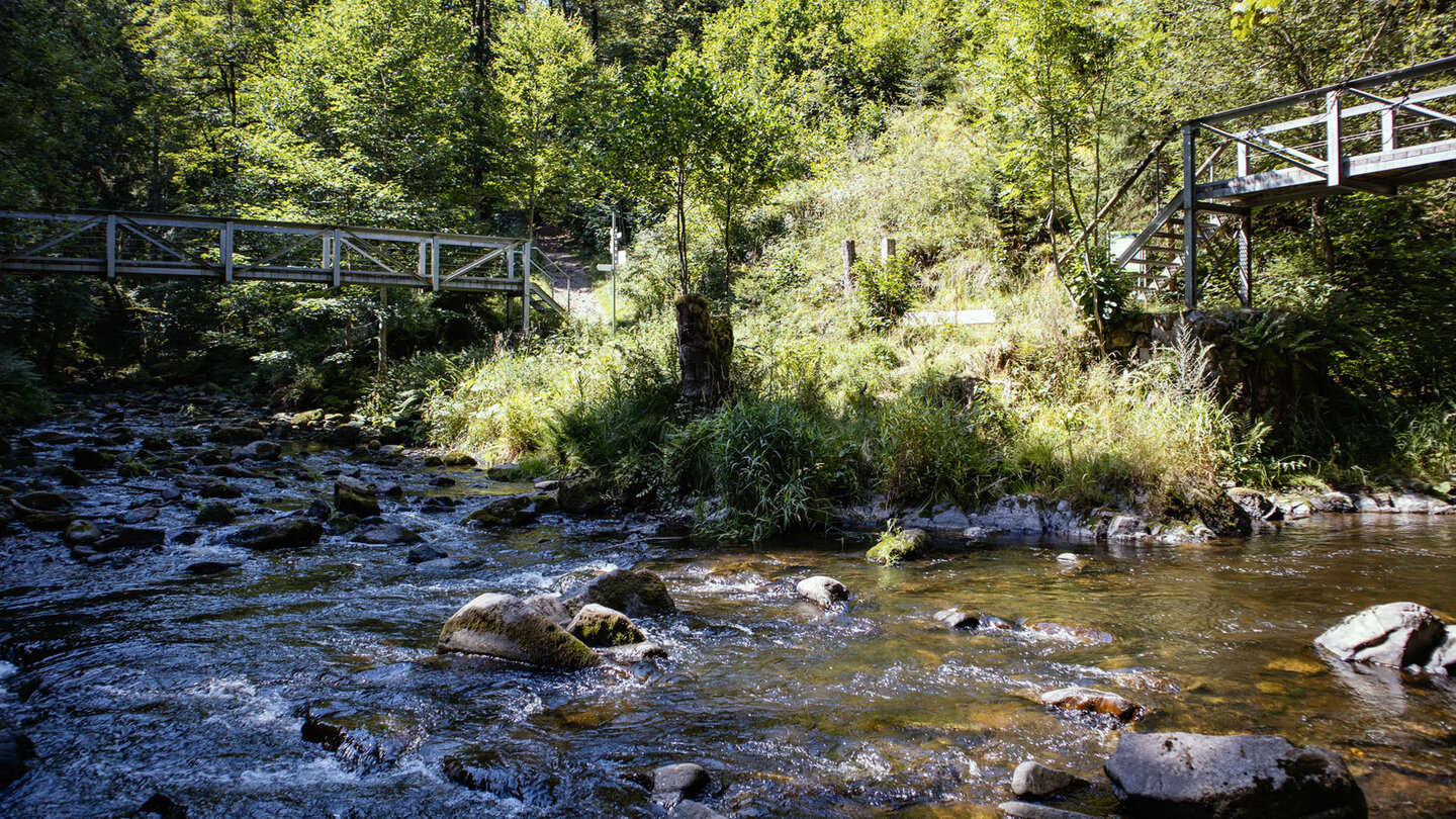 die Brücken am Zusammenfluss der Wutach und der Haslach