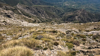 Aufstiegsroute auf den La Maroma von der Axarquía