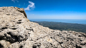 Ausblick zum Tajo Volaero in der Sierra de Tejeda