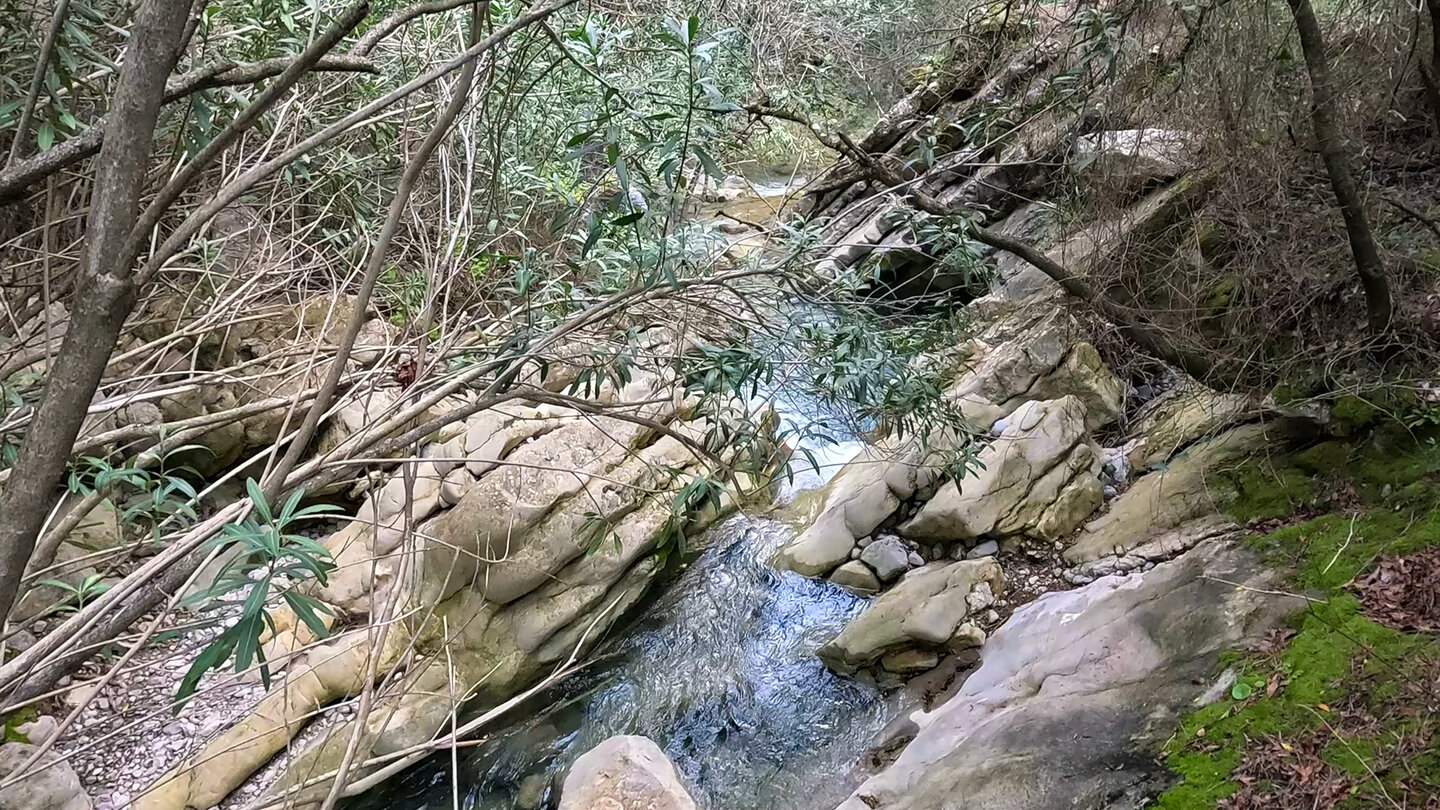 felsiger Bachlauf am Rio Cuadros bei Bedmar