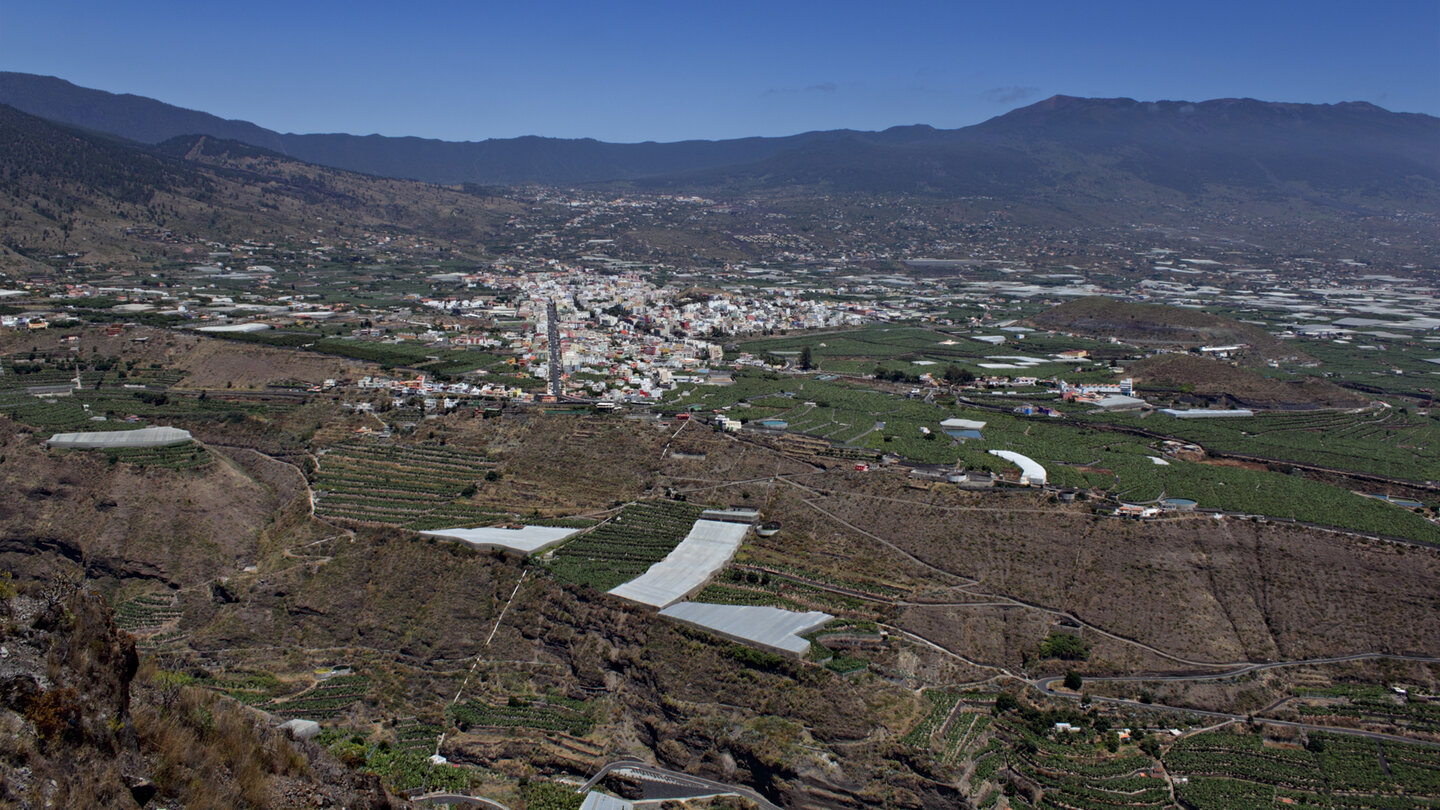 Blick über den Barranco de las Angustias auf Los Llanos