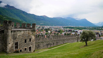 Blick vom Castel Grande auf Bellinzona