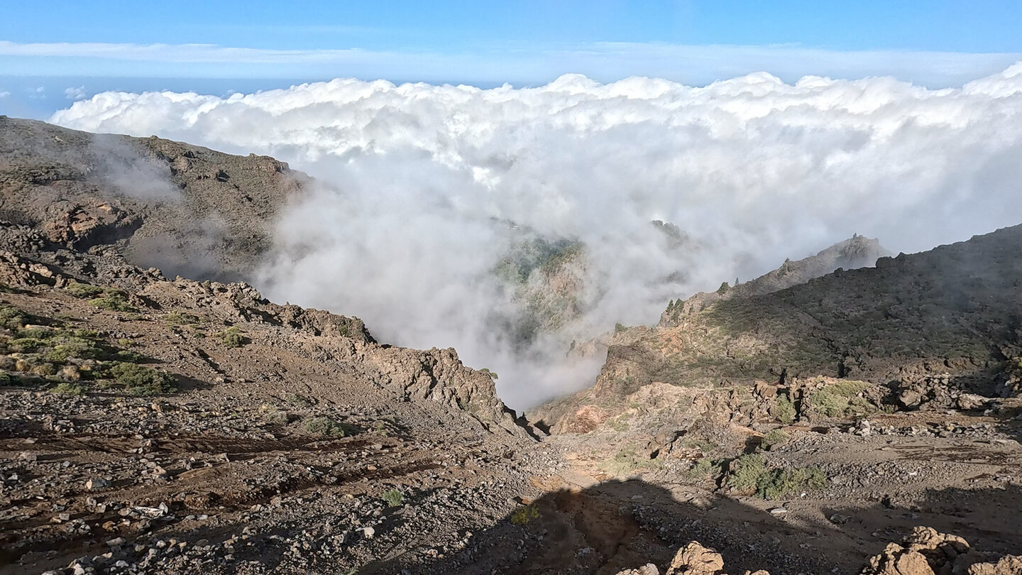 Wolkenmeer über der Ostküste La Palmas