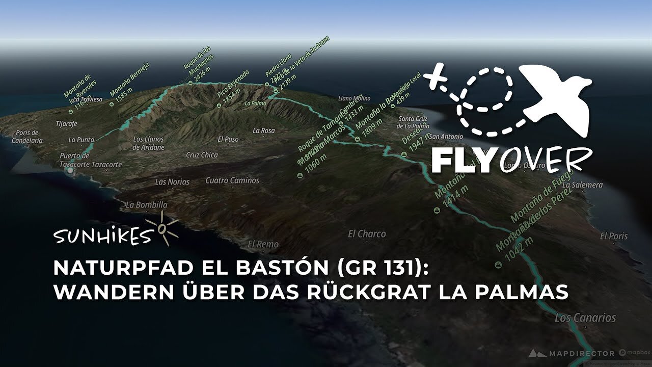 El Bastón GR 131: Wandern über das Rückgrat La Palmas – Flyover