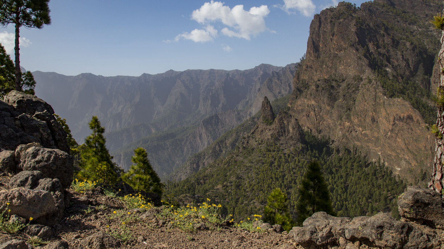 Ausblick auf die Roques de Cumbrecita