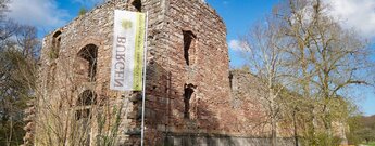 Blick auf die Ruine Aura