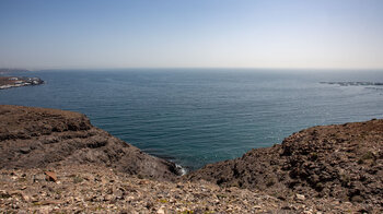 Wanderung entlang der kargen Küstenlinie im Süden von Lanzarote