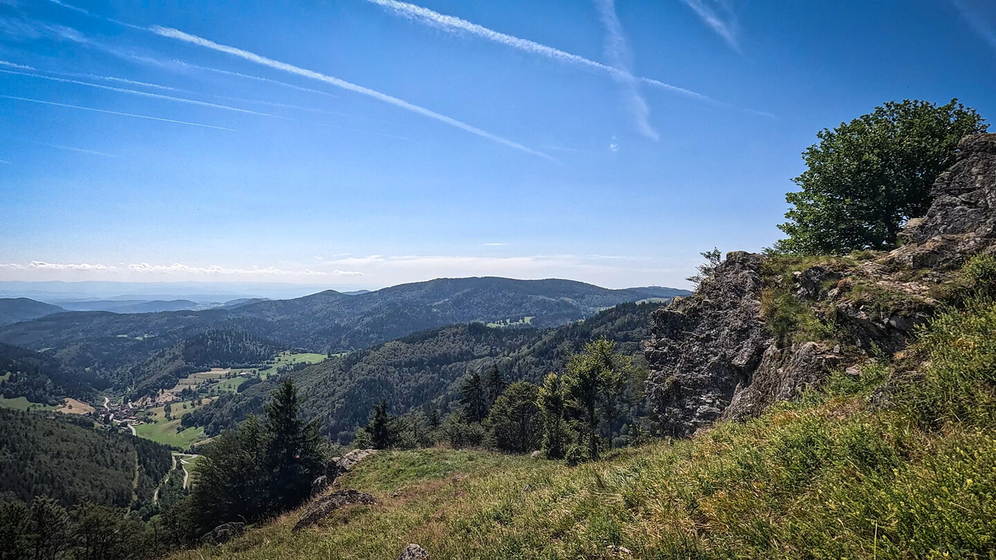 Blick vom Hohkelch ins Wiesental