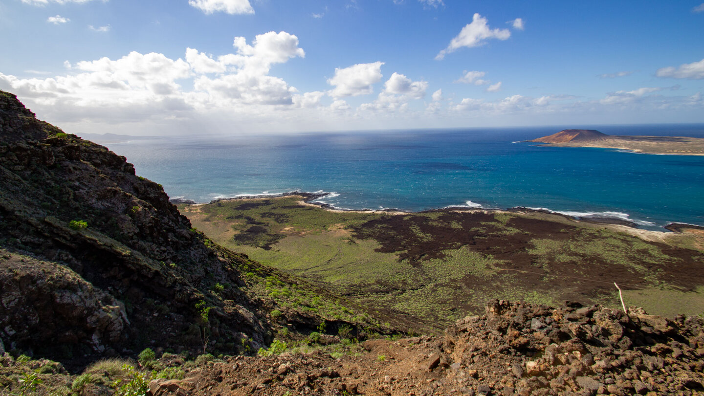 Tiefebene am Fuße des Famara-Gebirges auf Lanzarote Tiefebene am Fuße des Famara-Gebirges