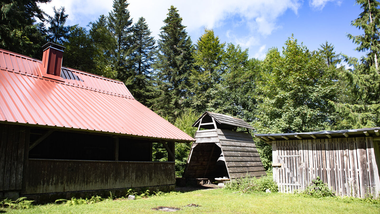 Rastplatz an der Sexauer Hütte Sexauer Hütte