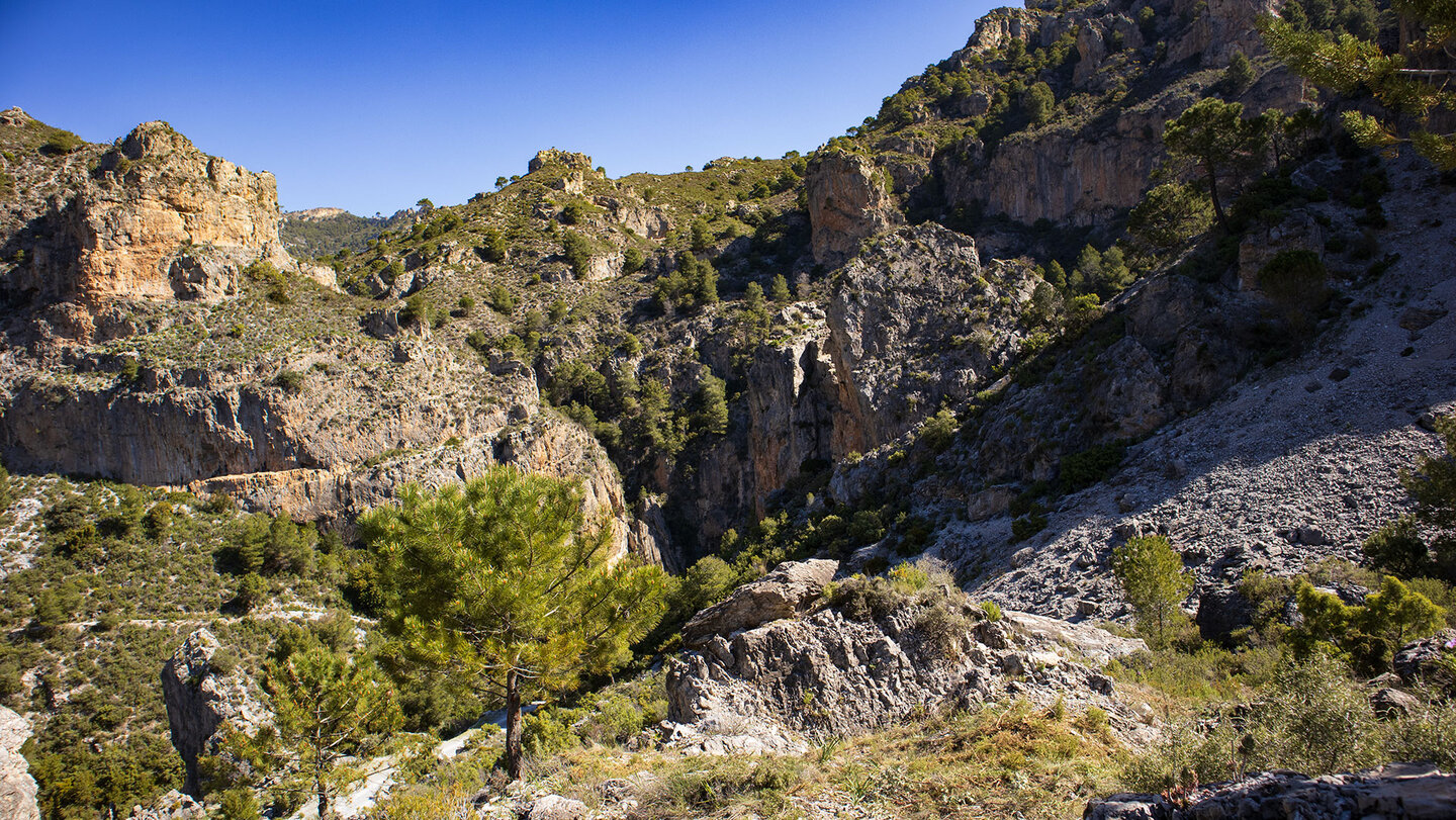 Aussicht Barranco de Los Chortales bei Granada Aussicht Barranco de Los Chortales bei Granada