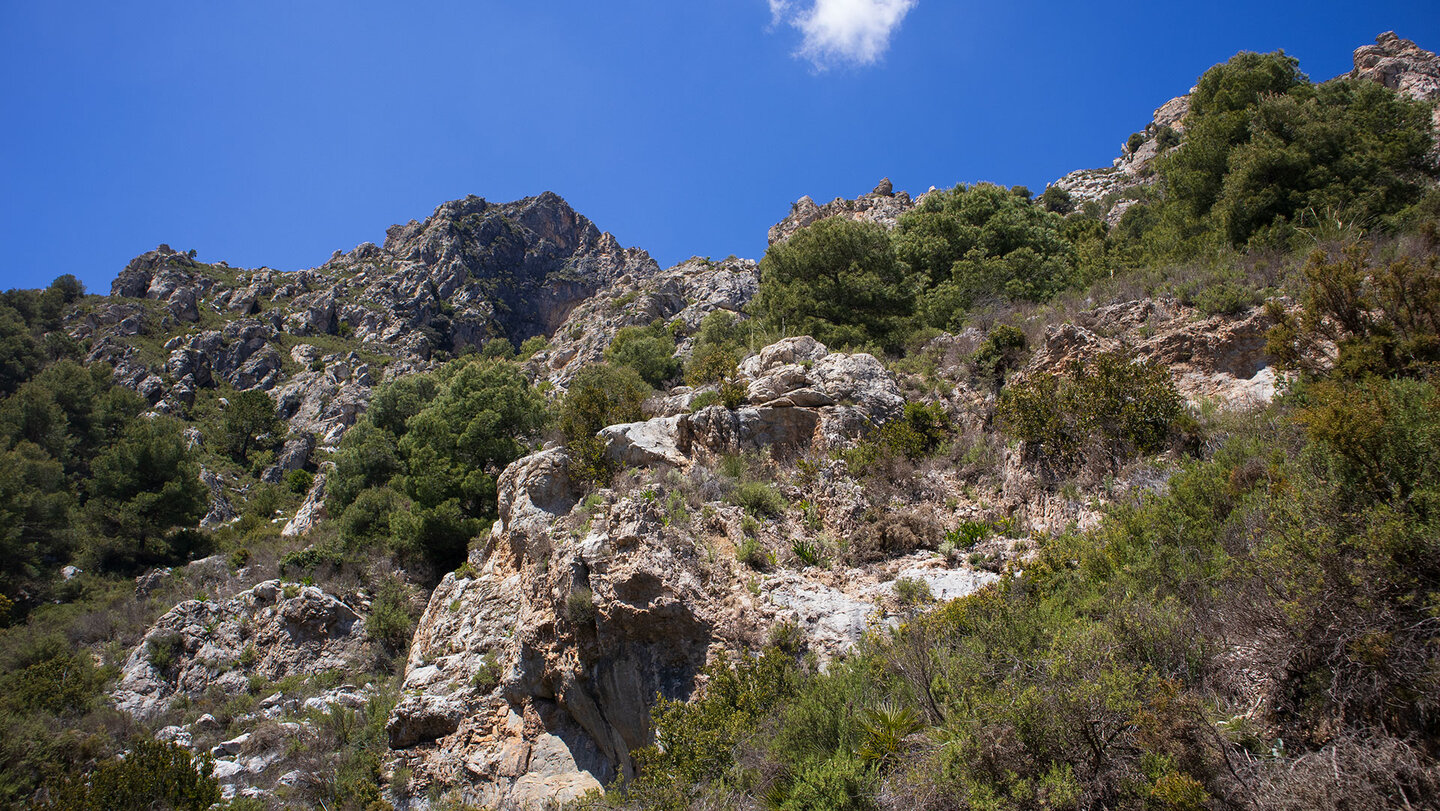 Bergpanaroma der Rio Verde Wanderung bei Granada Bergpanaroma der Rio Verde Wanderung bei Granada