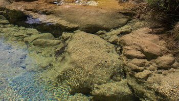 Wasserbecken im Barranco de Los Chortales