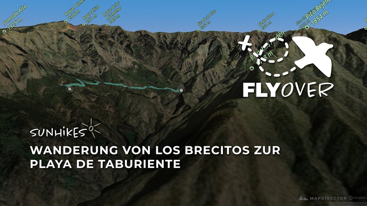 Ins Herz des Nationalparks: Von Los Brecitos zur Playa de Taburiente – Flyover La Palma