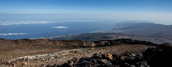 der Mirador de La Fortaleza Nordküste Teneriffas und dem Gipfelplateau des Fortaleza