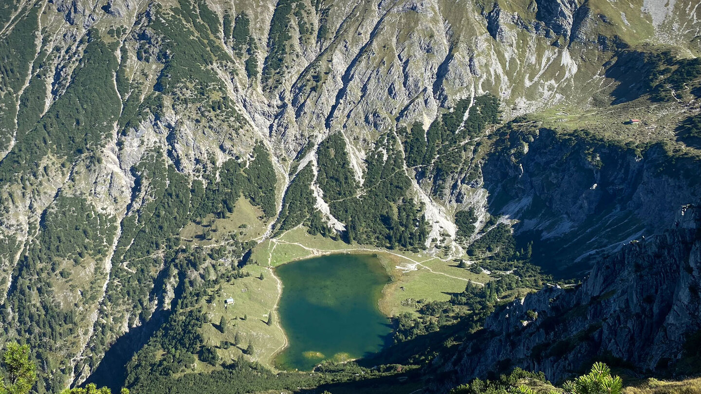 Blick auf den Unteren Gaisalpsee Blick auf den Unteren Gaisalpsee