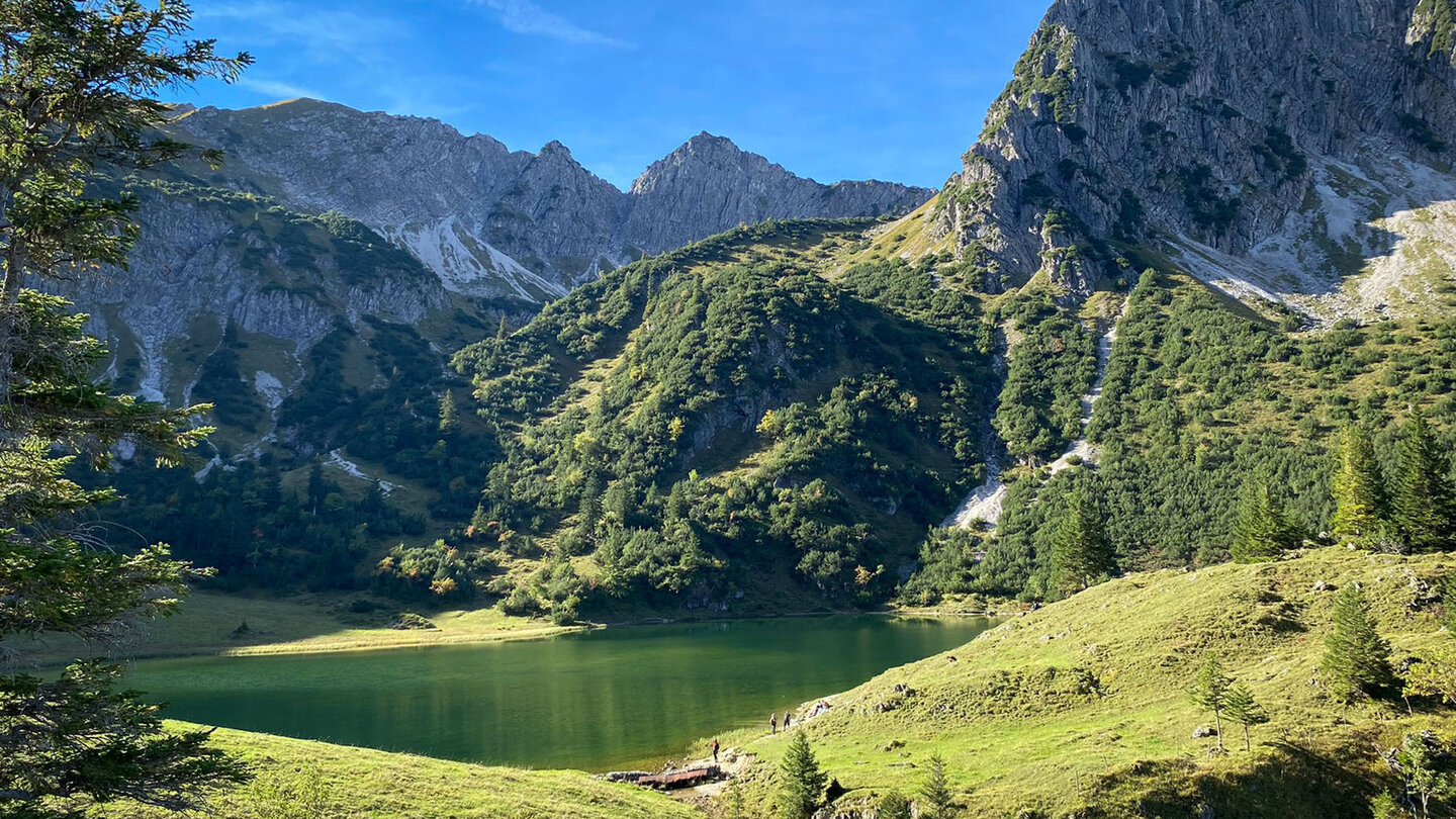 der idyllisch gelegene Hochgebirgssee Unterer Gaisalpsee der idyllische Hochgebirgssee Unterer Gaisalpsee