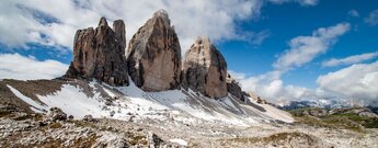 Drei Zinnen in den Dolomiten