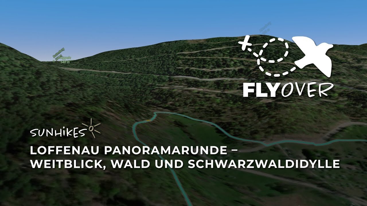 Loffenau Panoramarunde – Wandern zwischen Weitblick, Wald und Schwarzwaldidylle – Flyover