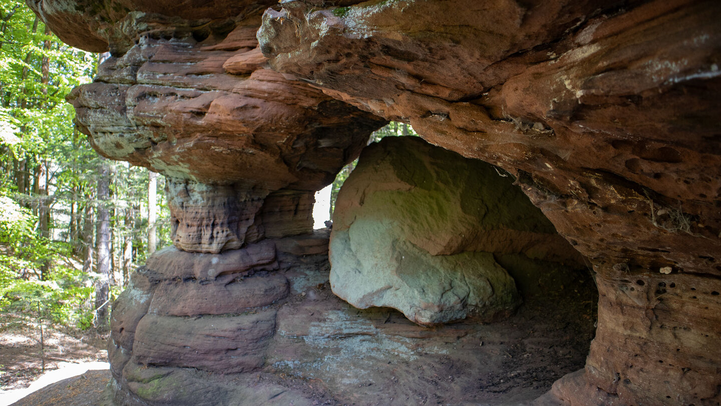 Sandsteinformationen beim Hasenteller