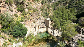 Staustufe des Río Verde an der Junta de los Ríos