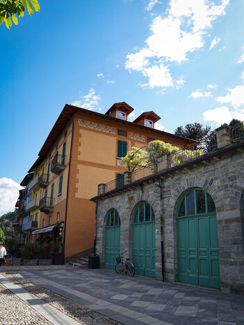 Details an den historischen Bauten in Cannobio
