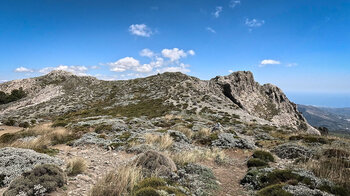 Blick Cerro Tacita de Plata - Weg zum La Maroma oder Pico Tejeda in Malaga