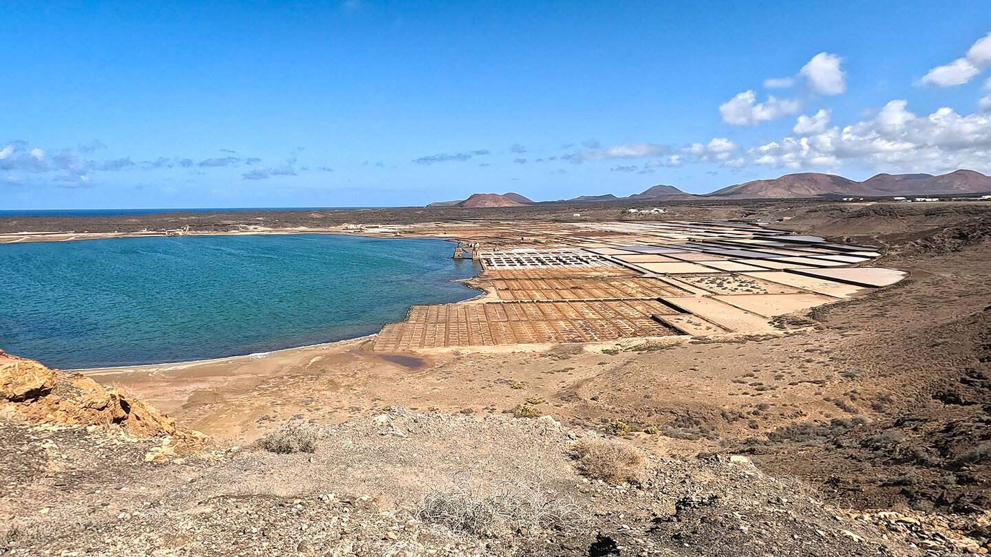 Blick über die Salinas de Janubio Salinas de Janubio